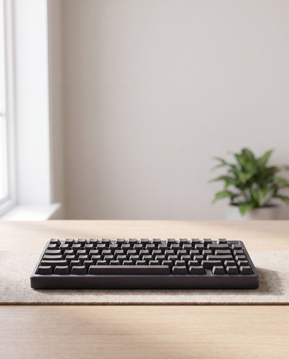 Northform demo store: a graphite keyboard on a desk